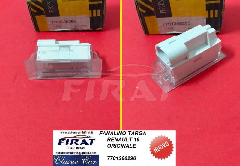 FANALINO TARGA RENAULT 19 (7701366296)